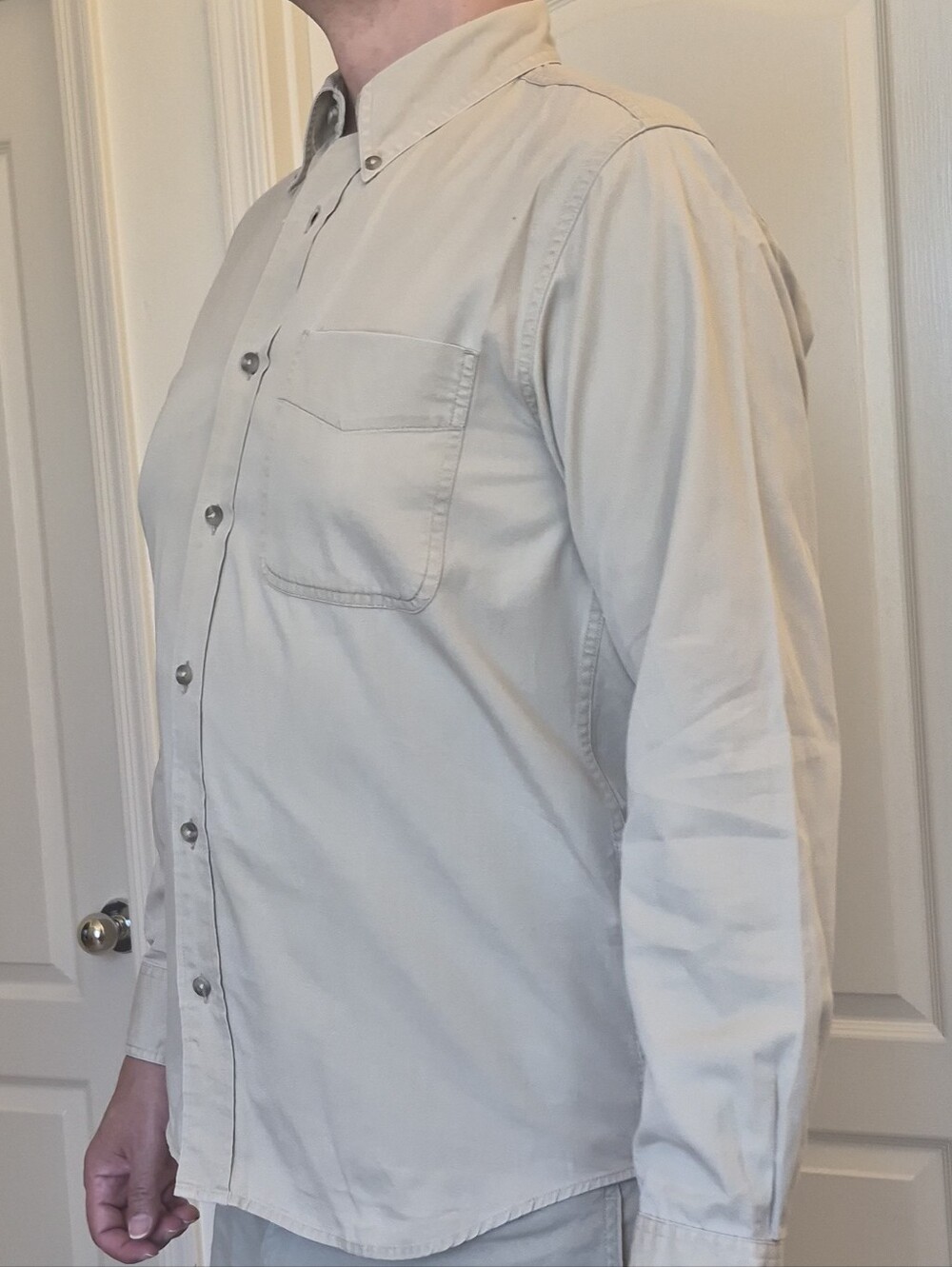Eddie Bauer Cotton Button down Shirt Sz Small